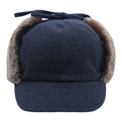 Club21 - Y's - Fur Earmuff Cap - HATS - Navy