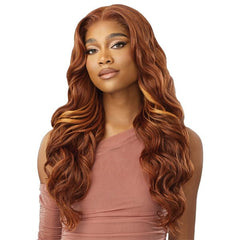 Outre Human Hair Blend 5x5 Lace Closure Wig - HHB GLAM CURLS 24" - SoGoodBB.com