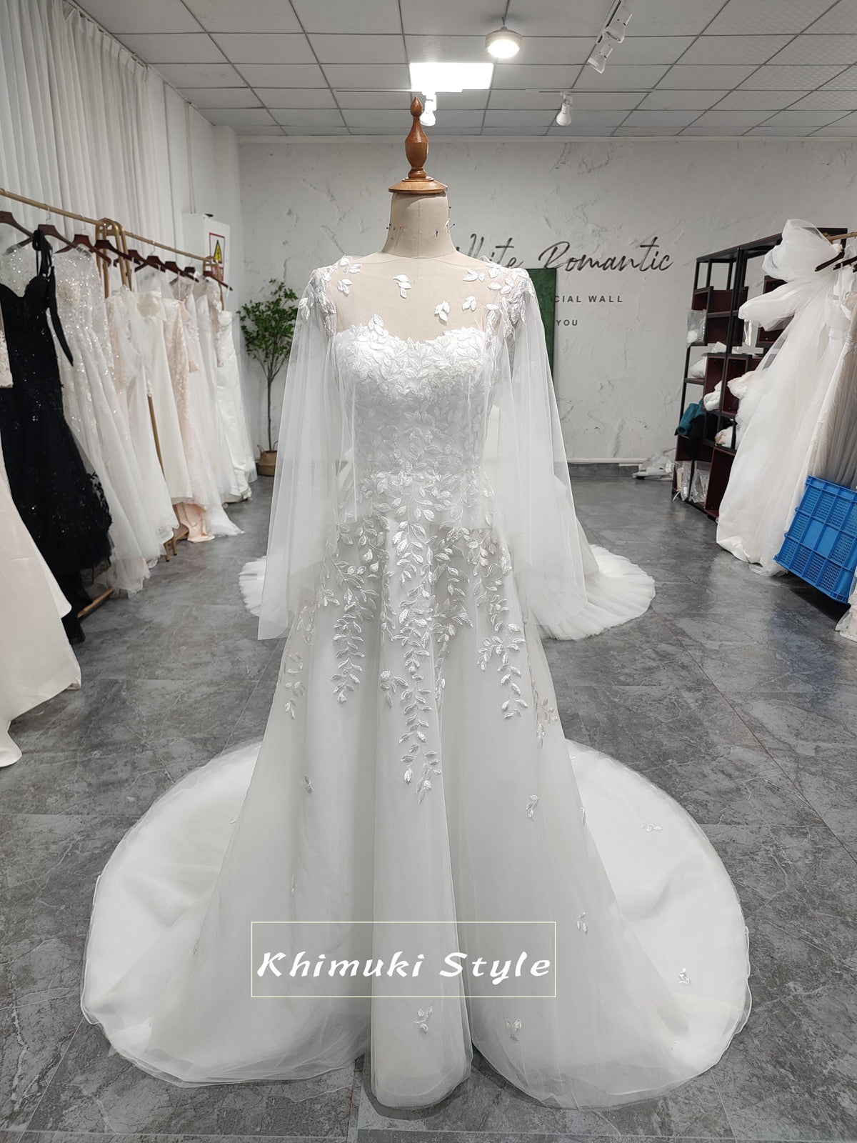 Long Sleeve Sweetheart Bridal Dress