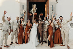 Nataly and Kevin's 'Boho Chic' Terracotta and Cream Destination Wedding in Mexico by Andre Gouin
