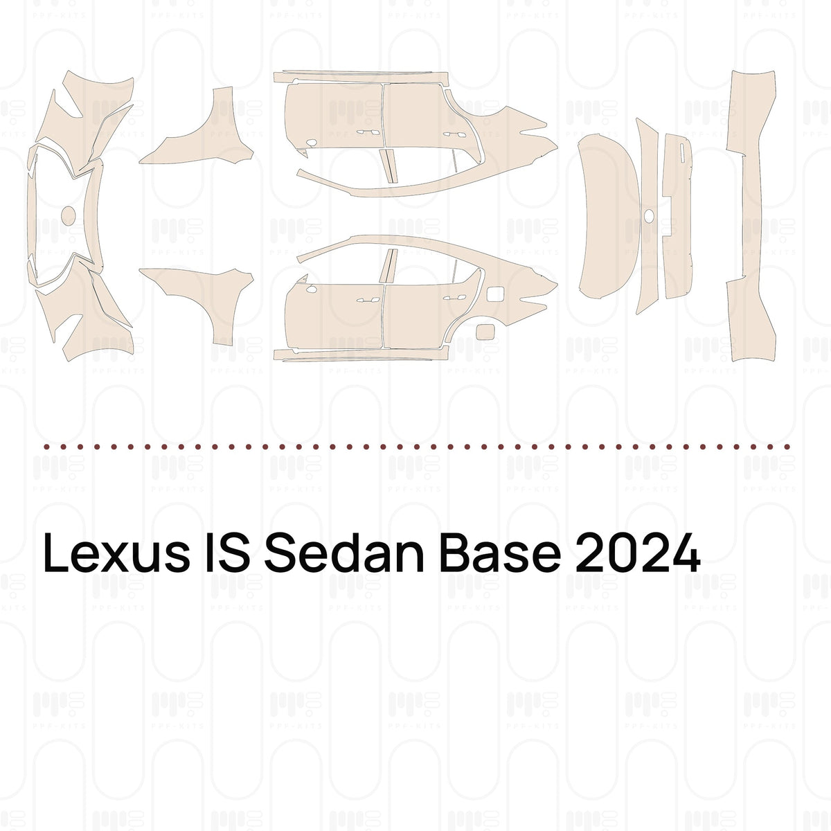 Lexus IS Sedan Base 2024 – Pre-Cut PPF