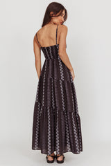 Doe Tied Bust Maxi Dress Black