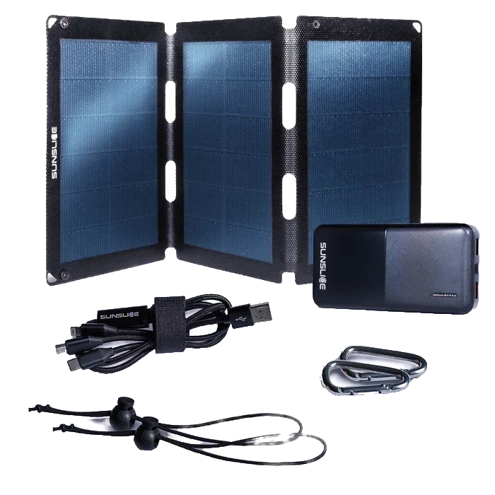 Sunslice EXPLORER KIT: 18 Watts + 20000 mAh power bank