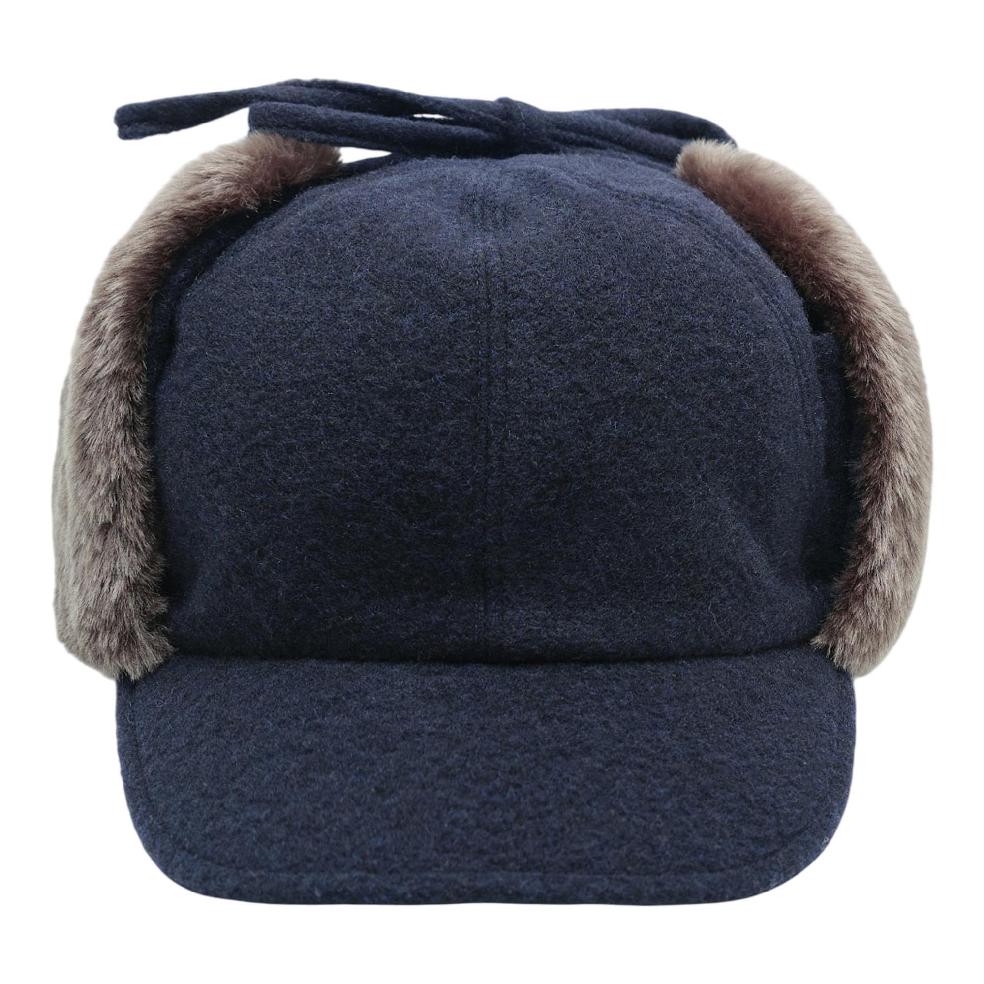 Club21 - Y's - Fur Earmuff Cap - HATS - Navy